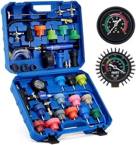 Orion Motor Tech Coolant Pressure Tester Kit, 31pc Master Coolant Vacuum Refill Kit with 23 Radiator Adapters, Radiator Cooling System Pressure Tester Kit with Vacuum Pump Vacuum Purge & Refill Tool