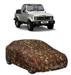 NEXTON Custom Fit UV Protection & Semi Waterproof Maruti Suzuki Gypsy King Car Body Cover (Military Color Without Mirror)|Car Accessories