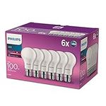 PHILIPS LED B22 Frosted 6 Pack Ligh
