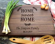 Housewarming Gifts, Personalized Cutting Board for New Home Owner, Couples, Friends, Parents, Home Sweet Home Gifts