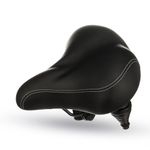 Most Comfortable Bike Seat for Seniors - Extra Wide and Padded Bicycle Saddle for Men and Women Comfort - Universal Bike Seat
