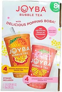 Joyba Bubble Tea, Green Tea Variety Pack, 12 Fluid Ounce (Pack of 8)