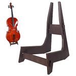 YSWOMOSKD Cello Stand, Cello Support Holder made of wood with Rubber Protection Detachable Portable Musical Instrument Stand for 1/8-4/4 Cellos Guitars Electric Bass Electric Guitar Stand