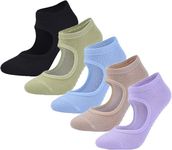 5 Pairs Non Slip Yoga Socks for Wom