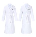 Hers and Hers Lesbian Terry Bath Robes | Romantic Second Cotton Anniversary Wedding Gifts for Lesbian Couple