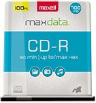 Maxell 648200 CD-R Discs, 700MB/80m