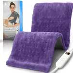 RENPHO XL Electric Heating Pads, King Size Heating Pad for Back Pain & Cramps Relief, FSA/HSA Eligible, Valentines Day Gifts for Him Her Mom Dad, ETL Certified, Auto Shut Off, 12" x 24" Violet