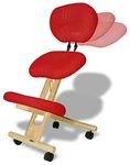 cinius Professional kneeling ergonomic chair with back, in several colours