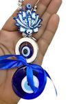 DT DECTONE Evil Eye Hanging for Home Om Nazar Battu for Home Protection,Ganesha Good Luck Charm and Prosperity at Office and Home