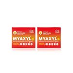 Kerala Ayurveda Myaxyl Ayurvedic Pain Relief Capsules (100 tabs) | Powerful Dual Action Formula: Immediate & Long-Term Pain Relief from Joint, Muscle, & Back Pain, Sprains, Sports injuries | Aids Chronic Pain Relief (Pack of 2)