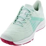 WILSON Girls' Tennis Shoes, KAOS 3.0 JR, Light Green/White/Pink, Soothing Sea White Sangria, 6 1/2