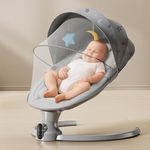 StarAndDaisy Swing Rocker/Cradle for Baby with Automatic 5-Level – Toddler & Infant Rocking Chair/Cradle with 3-Level Adjustable Backrest, & Remote Control -Black