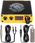 Dragonhawk Lcd Dual Tattoo Machine Gun Power Supply Foot Pedal Clip Cord P077 (Golden)