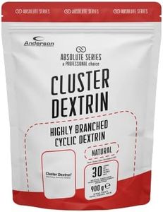 anderson Pre Workout -98g carb x100g, 0 zuccheri aggiunti, potente energetico 900 g a base di ciclodestrine – certificato Cluster Dextrin® gusto neutro - absolute series – made in italy