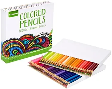 Crayola Adult Colored Pencil Set (100ct), Premium Coloring Pencils For Adult Coloring Books, Colored Pencils for School, 12+