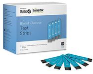 Kinetik Wellbeing Blood Glucose Test Strips, Pack of 50 - Compatible with Kinetik Monitor AG-607 - Home Diabetic Glucose Strips Used by the NHS - For Glucose Level Monitors & Diabetes Management