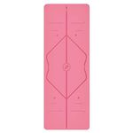 Liforme Travel Yoga Mat – Free Yoga Bag included - Patented Alignment System, Warrior-like Grip, Non-slip, Eco-friendly and Biodegradable, Ultra-lightweight, Sweat resistant, Long, Wide and Thick - Pink