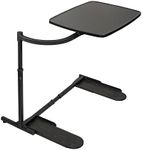 Stander Wonder Tray, Adjustable Swivel TV Tray Table, Large Laptop Desk, Couch Desk, Side Tables & Gaming Desk, Portable Tray for Eating on Couches, Chairs, Recliners, Black Base with Black Tray