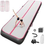 Inflatable Tumbling Gym Mat 10cm high 6M Inflatable Air Gymnastics Mat Training Mats Gymnastics tumbling mat with Air Pump