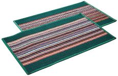 Amazon Brand - Solimo Premium Polypropylene Home Decor Doormats - Pack of 2 (Green, 58 x 38 cm)