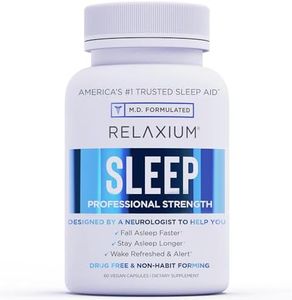 Relaxium Sleep Aid for Adults, Melatonin 5mg with Magnesium Glycinate, Sleep-Promoting Valerest & Ashwagandha, Non-Habit Forming Sleep Supplement, 60 Capsules, 30-Day Supply