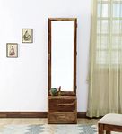 Chetna Handicraft Solid Wood Wooden Dressing Table for Bedroom with 2 Drawer, Mirror and Huge Storage Space | Long Dresser Table with Mirror | (Antique-Style-02)