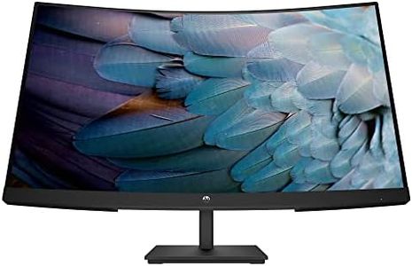 HP V27c G5 FHD Curved Monitor, Full HD Display (1920 x 1080), VA panel, 72% NTSC, 75 Hz, 16:9 Ratio, AMD FreeSync technology, (65P60AA#ABA)