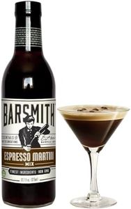 Barsmith Espresso Martini Mix - Cocktail Mixer w/Robust Espresso & Touch of Sweetness - Craft Bar-Quality Martinis at Home - Ideal for Iced Coffee and Dessert Cocktails - 12.7 oz (Pack of 1)