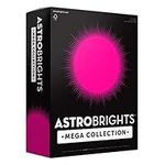 Astrobrights Mega Collection Colored Paper, 8 ½ x 11, 24 lb/89 gsm, Ultra Pink, 625 Ct. (91674) "Amazon Exclusive" - More Sheets!