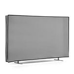 kwmobile Dust Cover for 19" TV - Fabric Case TV Protector for Indoor Flat Screen TVs - Light Grey