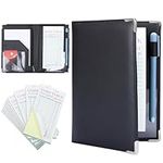 BELLE VOUS Guest Checks Server Note Pads with Folder - 10 Books/500 Sheets - Waiter/Waitress Paper Checks Notepads for Restaurant Food Order Receipt