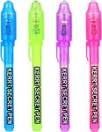 KERRT Invisible Pen with UV Light Secret Message Pens(Pack of 4)