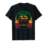 Rasta Reggae Music Shirt Bob Jamaican Roots One Pride Love T-Shirt