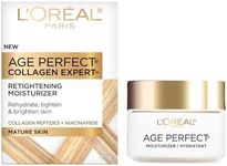 L'Oreal Paris Day Face Moisturizer Cream, Age Perfect Collagen Expert, with Collagen Peptides + Niacinamides, For Mature Skin, Suitable for Sensitive Skin Skincare, 70 ml