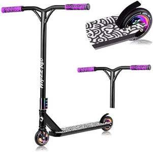 LIONELO WHIZZ NEO Stunt Scooter, ABEC-9 Ball Bearings, Aluminium Deck, HIC Compression System, 110 mm Wheels, Wide Y-Tube Handlebars, Flex Fender MN Steel Brake, Unique Design