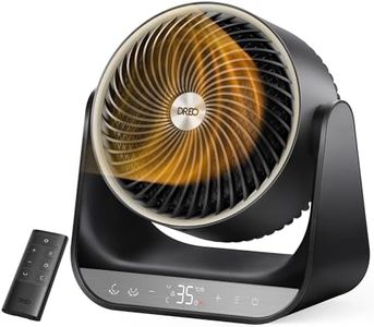 DREO Whole Room Heater 714, 60° Vertical & 90° Horizontal 3D Oscillating Heating, 12 ft/s Long-Range Circulator, 3 Heat & 3 Fan Settings, Remote, Space Heaters for Indoor Use, Bedroom, Office, Black