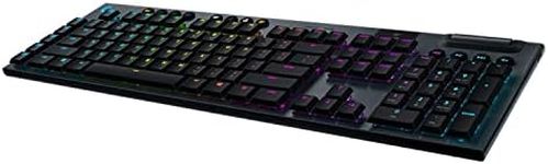 Logitech G915 LIGHTSPEED Wireless Mechanical Gaming Keyboard with low profile GL-Tactile key switches, LIGHTSYNC RGB, Ultra thin design, 30+ hours battery life - Black