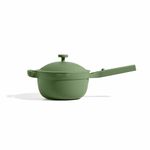 Our Place Perfect Pot - Mini 2.4L Nonstick Ceramic Sauce Pan with Lid | Versatile Cookware for Stovetop and Oven | Steam, Bake, Braise, Roast | PTFE and PFOA-Free | Toxin-Free, Easy to Clean | Sage