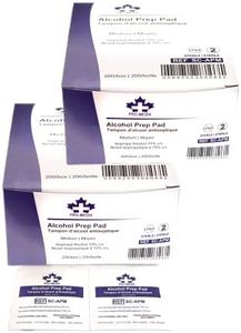 Pro-Medix Alcohol Prep Pad by STEVENS | Sterile Wipes | Medium Size | 2-Ply Cotton 70% Isopropyl Individually Wrapped (400 Pads)