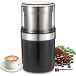 FIOUSY Electric Coffee Grinder, with Large Grinding Capacity and Powerful Motor, Coffee Bean Grinder with Detachable Cup, for Beans, Spices, Nuts, Grians, Herbs