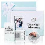 40 Date Ideas for Couples Date Night - Unique Scratch Off Date Night Games for Couples with Adventure Photo Album Book, Romantic Newlywed and Wedding Anniversary Couples Gifts for Him and Her