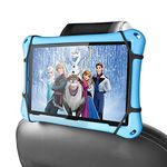 MoKo Universal Headrest Tablet Mount Holder, Adjustable Anti-Slip Strap Car Back Seat Tablet Support for Kids Detachable Stand for 7-11" Tablets Fits iPad 10th/Pro 11 2022/Air 4, Mini 6, Switch, Black