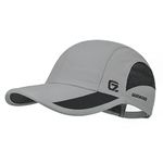 GADIEMKENSD Quick Dry Run Hat Cooling Breathable Mesh, Light Gray, 7-7 1/2