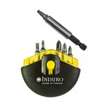 INDURO Screwdriver set 2 in 1 (7in1, Yellow/Black)