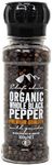 Chef's Choice Organic Whole Black Pepper with Grinder, 100 g