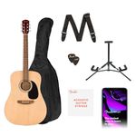 Fender FA-25 Dreadnought Acoustic Guitar Kit, Walnut Fingerboard, Natural