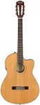 Fender CN-140SCE Thinline Concert Nylon String Acoustic Guitar, with 2-Year Warranty, Natural, with Case
