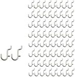 i-FKM 100PCS Metal Pegboard Hook J Style for Peg Board Tool Organizer