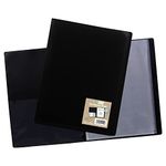 eco-eco A4 100% Recycled 60 Pocket Black Flexible Cover Portfolio Book Folder Display Book, eco114