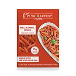 Pink Harvest Farms Red Lentil Pasta | No Rice - No Maida | Vegan | Gluten Free | High Protein | (Red Lentil Penne Pasta, 200 g (Pack of 1))